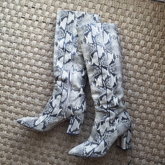 Sam Edelman Shoes - Sam Edleman Snake Skin Boots and Brown Ankle Boots